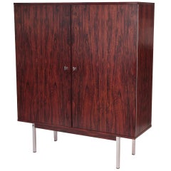 Stunning Rosewood and Steel Danish Highboy