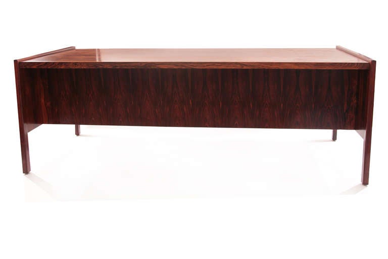 Incredibly Grained Rosewood Executive Desk 2