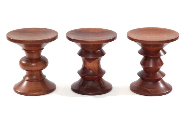 American Three Early Charles & Ray Eames Time Life Stools