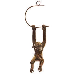 Vintage Large Scale Brass Monkey by Sergio Bustamante