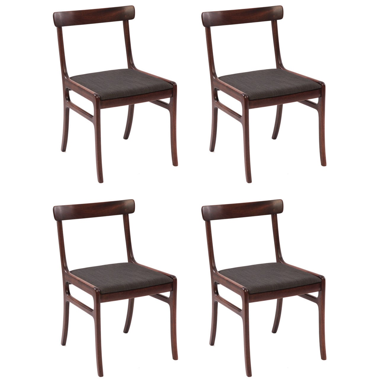 Ole Wanscher Mahogany Dining Chairs