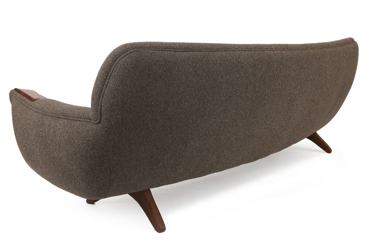 Danish Curved Sofa by Leif Hansen