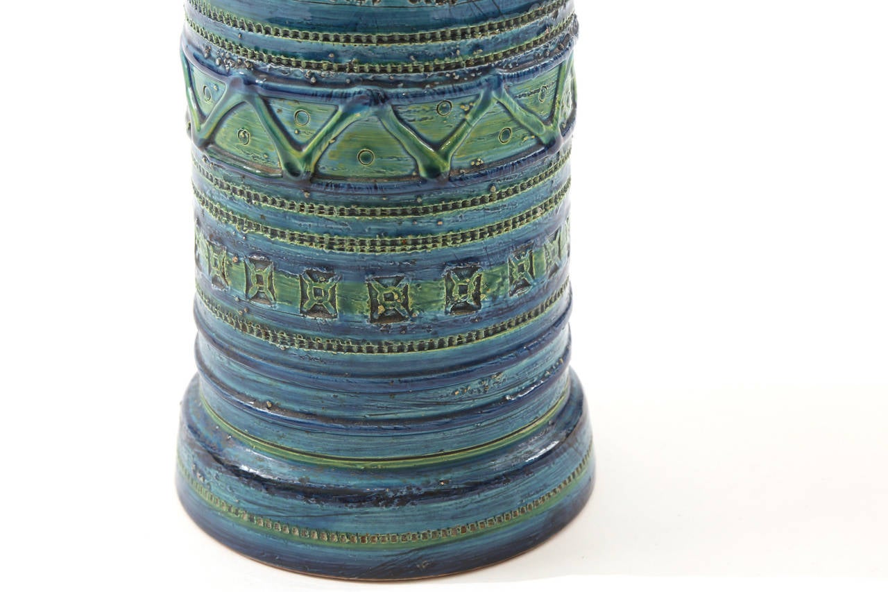Mid-Century Modern Glazed Ceramic Lamp by Bitossi