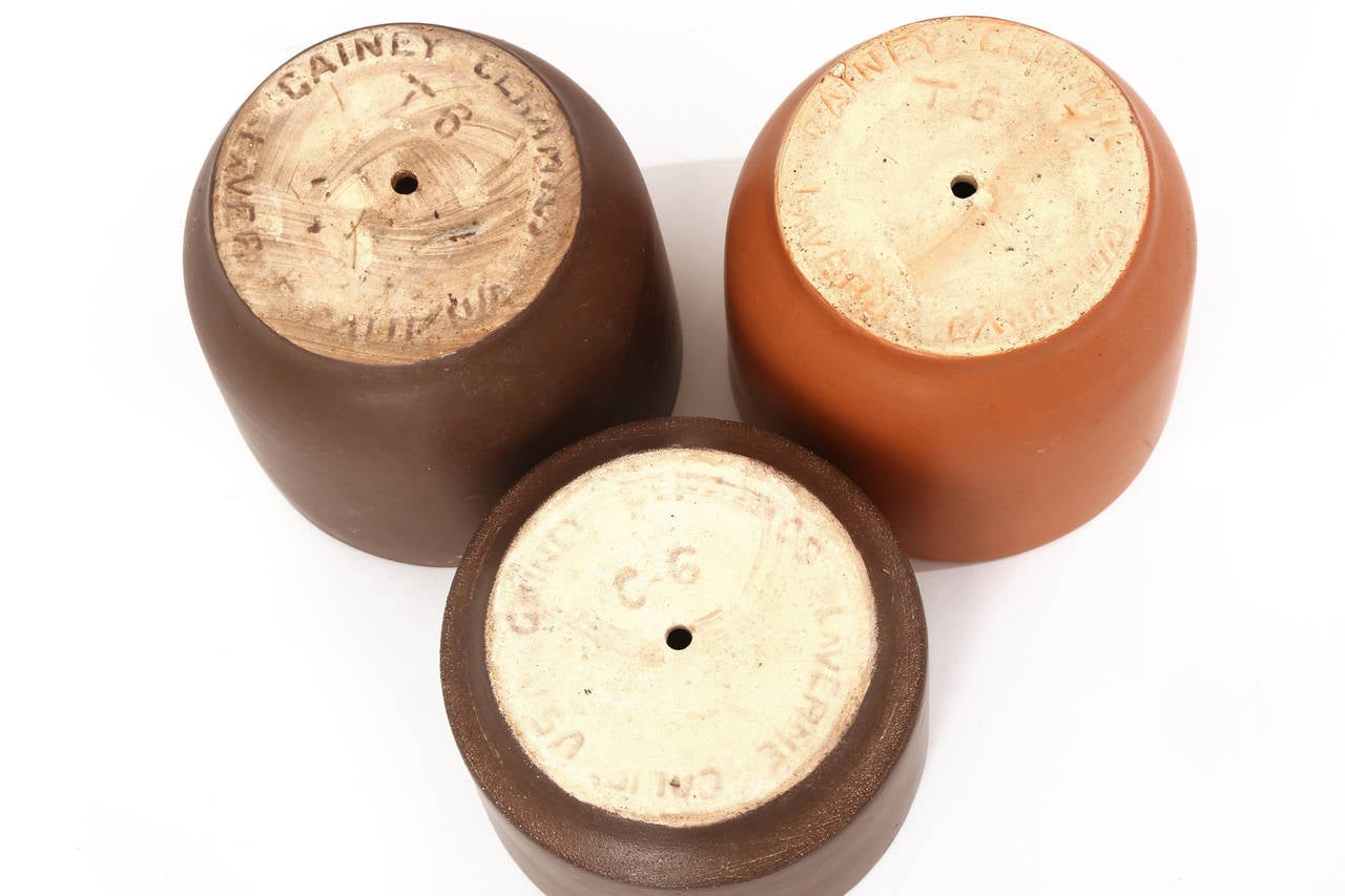 Mid-20th Century 13 Ceramic Pots by Gainey