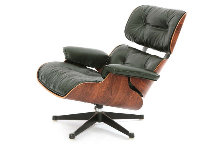 green eames chair
