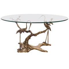Willy Daro Cast Brass Cocktail Table