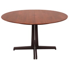 Sculptural Edward Wormley for Dunbar Walnut Dining Table