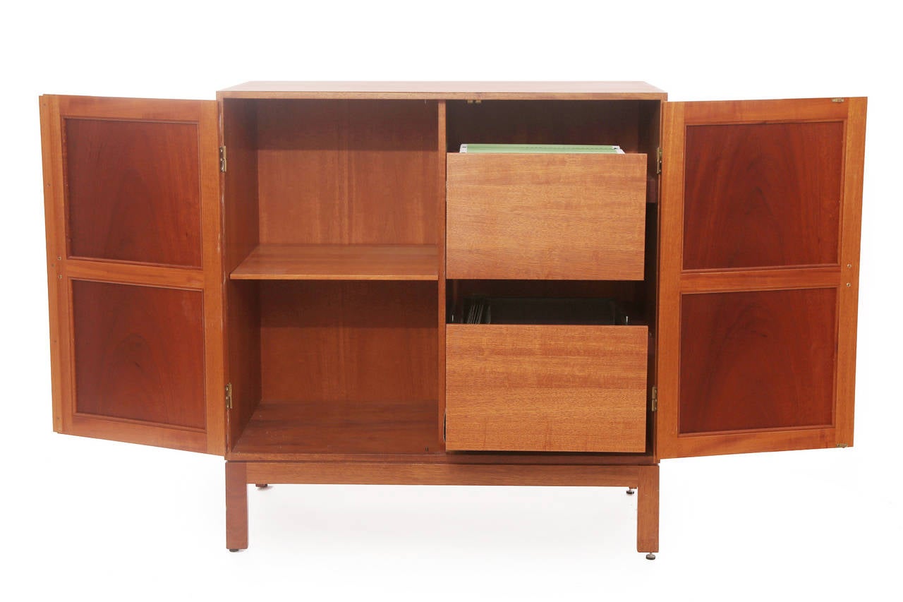 Mid-Century Modern Three Dovetail Teak and Brass Chests by Christian Hvidt