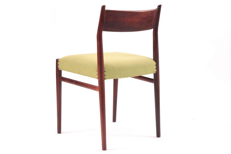 Mid-20th Century Six Stunning Solid Rosewood Dining Chairs