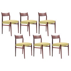 Six Stunning Solid Rosewood Dining Chairs