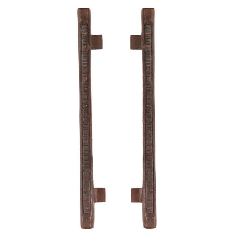 Massive Solid Bronze Door Handles at 1stDibs