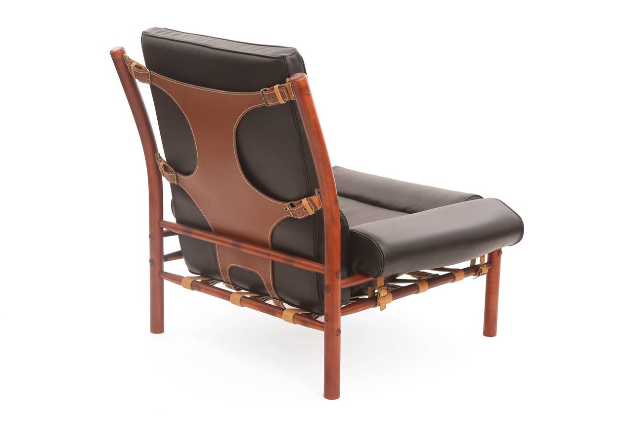 Stunning Arne Norell Leather Lounge Chair 2