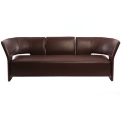 Chocolate Brown Leather Erik Jorgensen 'Pelican' Sofa