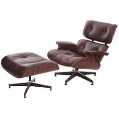 Eames for Herman Miller Rosewood Lounge Chair and Ottoman