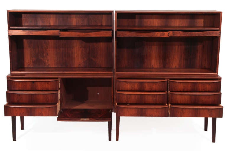 Mid-Century Modern Gorgeous Rosewood Danish Bookcase