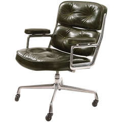 Stunning Eames for Herman Miller Leather Time Life Chair