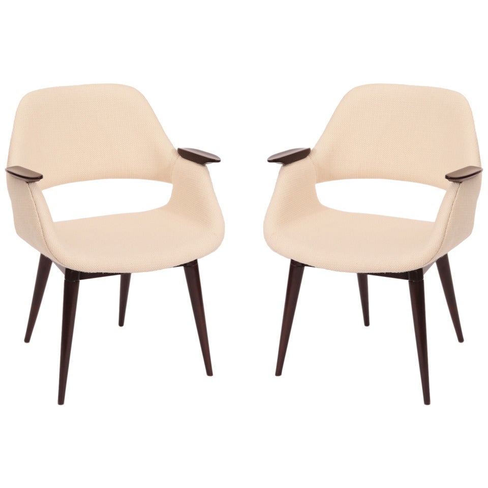 Stunning Pair of  Occasional Chairs by Arthur Umanoff