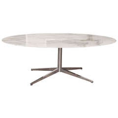 Vintage Gorgeous Calacatta Marble Florence Knoll table