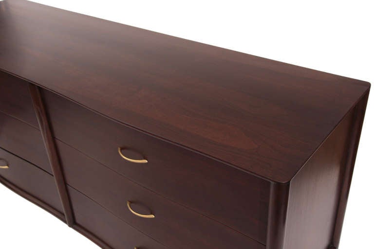 Gibbings for Widdicomb Serpentine Dresser & Nightstand