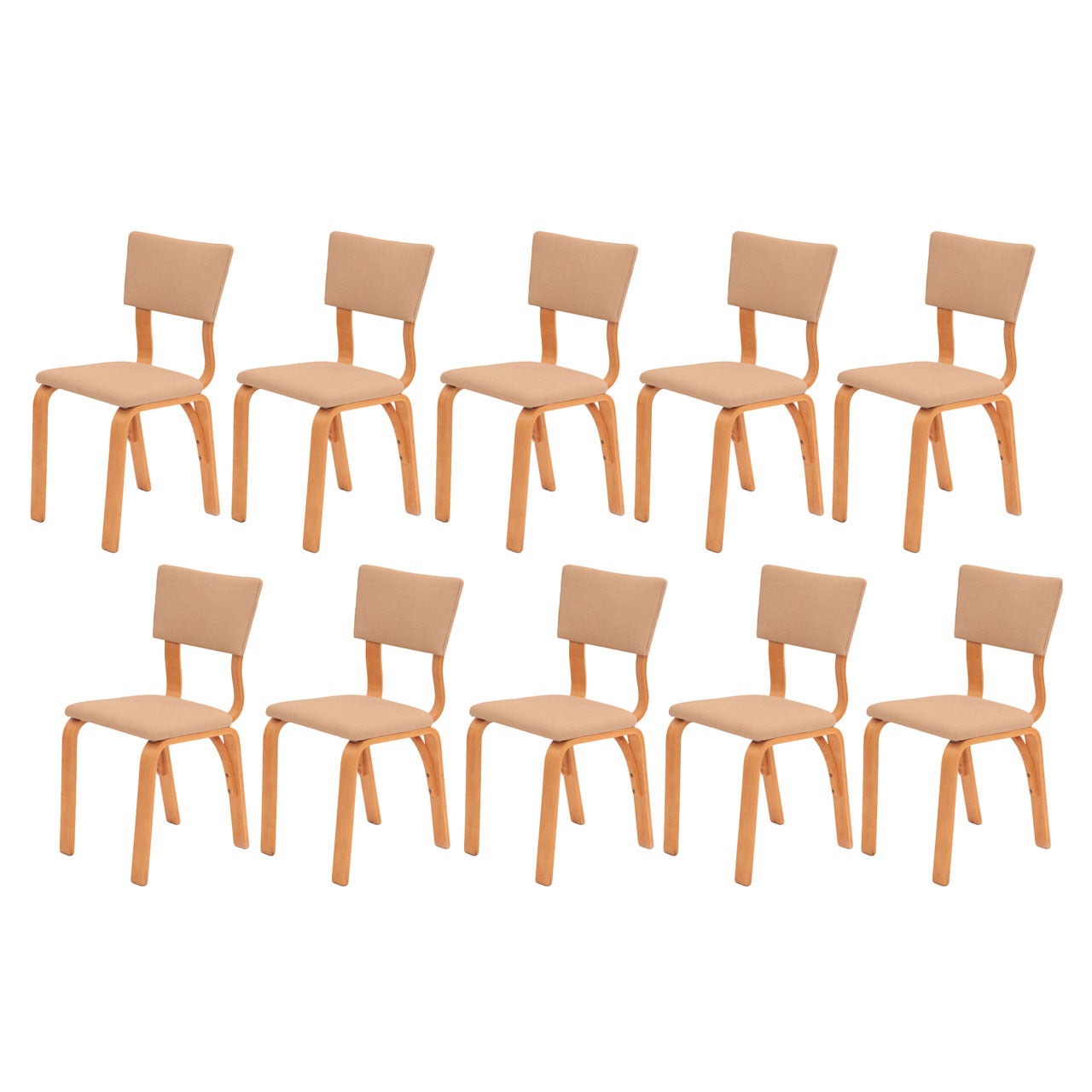 Ten Joe Atkinson for Thonet Dining Chairs
