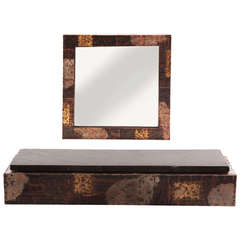 Custom Paul Evans Wall Shelf and Mirror 7