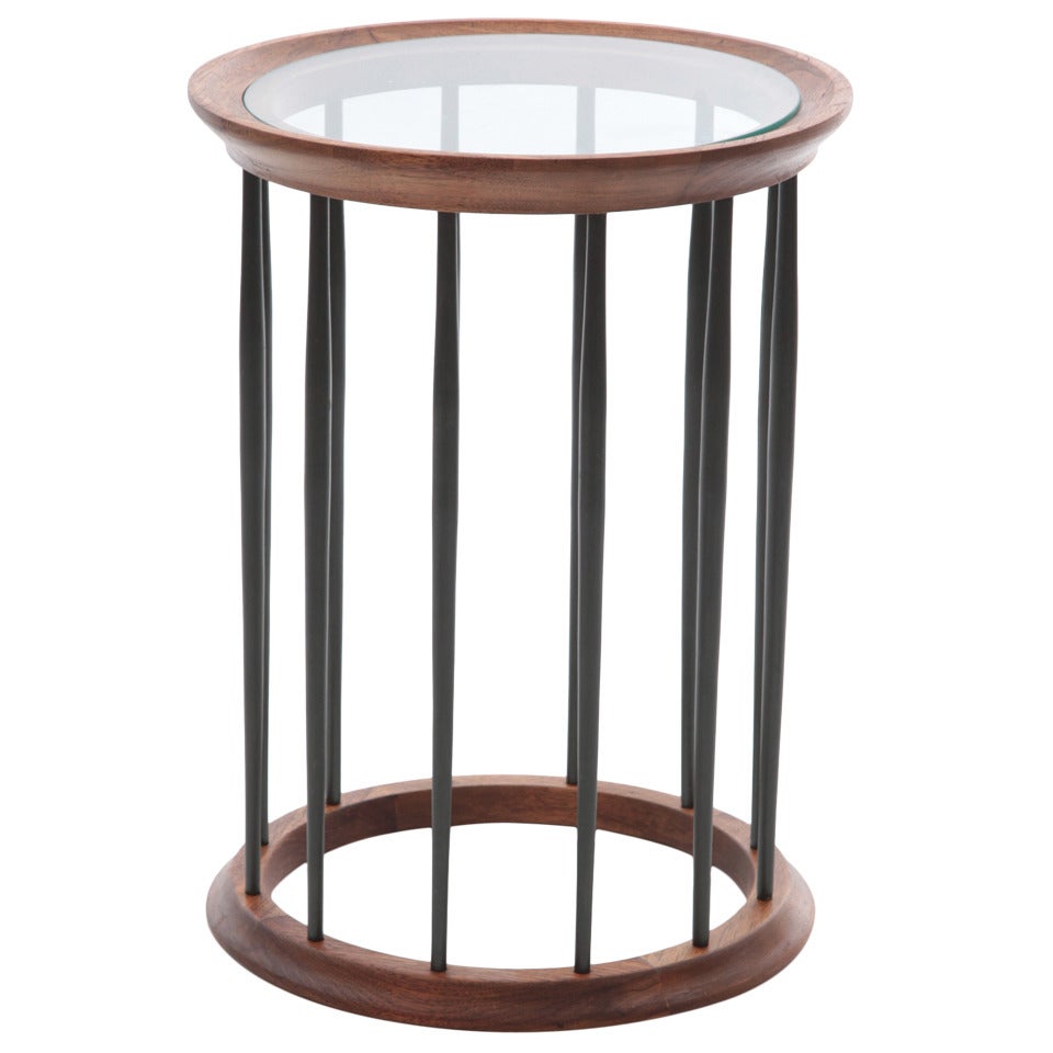 Lovely Mahogany and Lacquered Spinndle Side Table