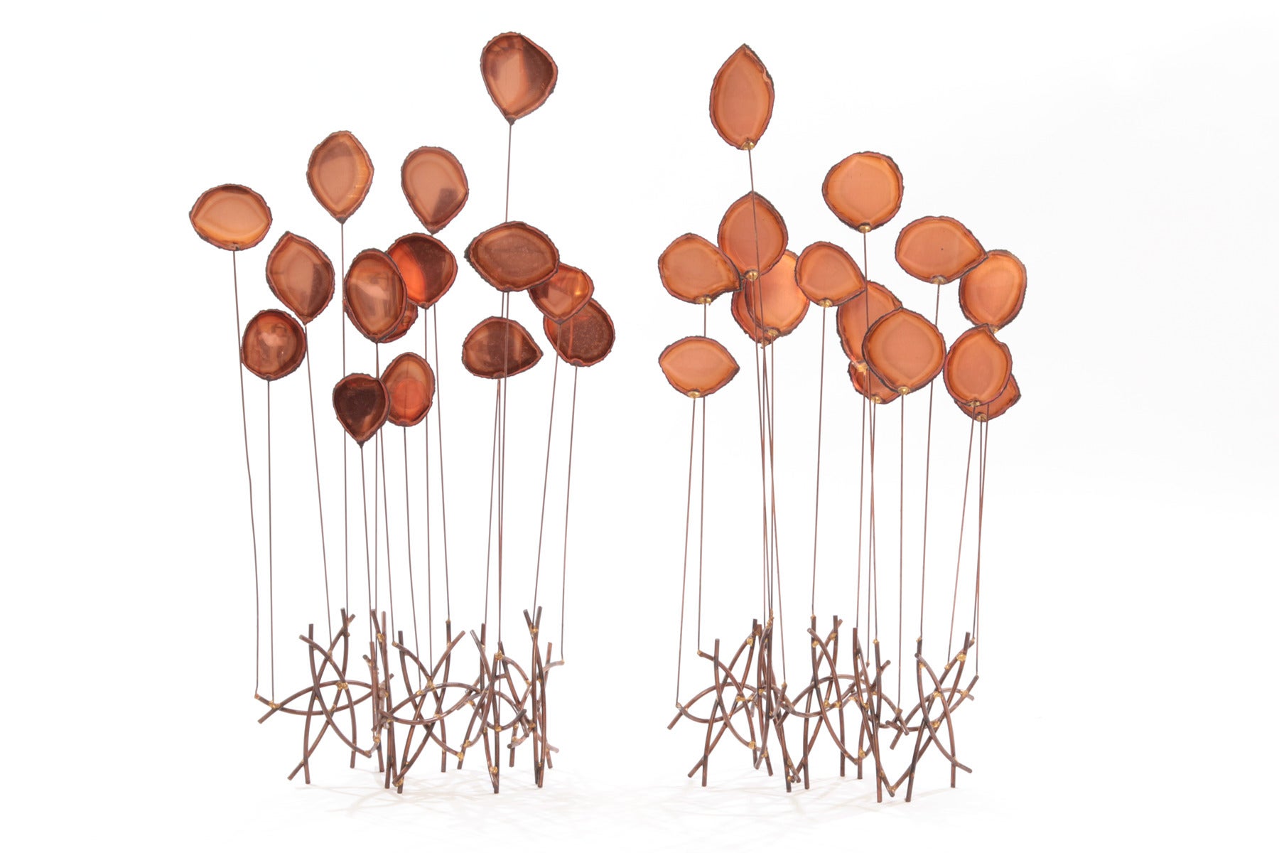William Bowie Copper and Patinated Iron Sculptures