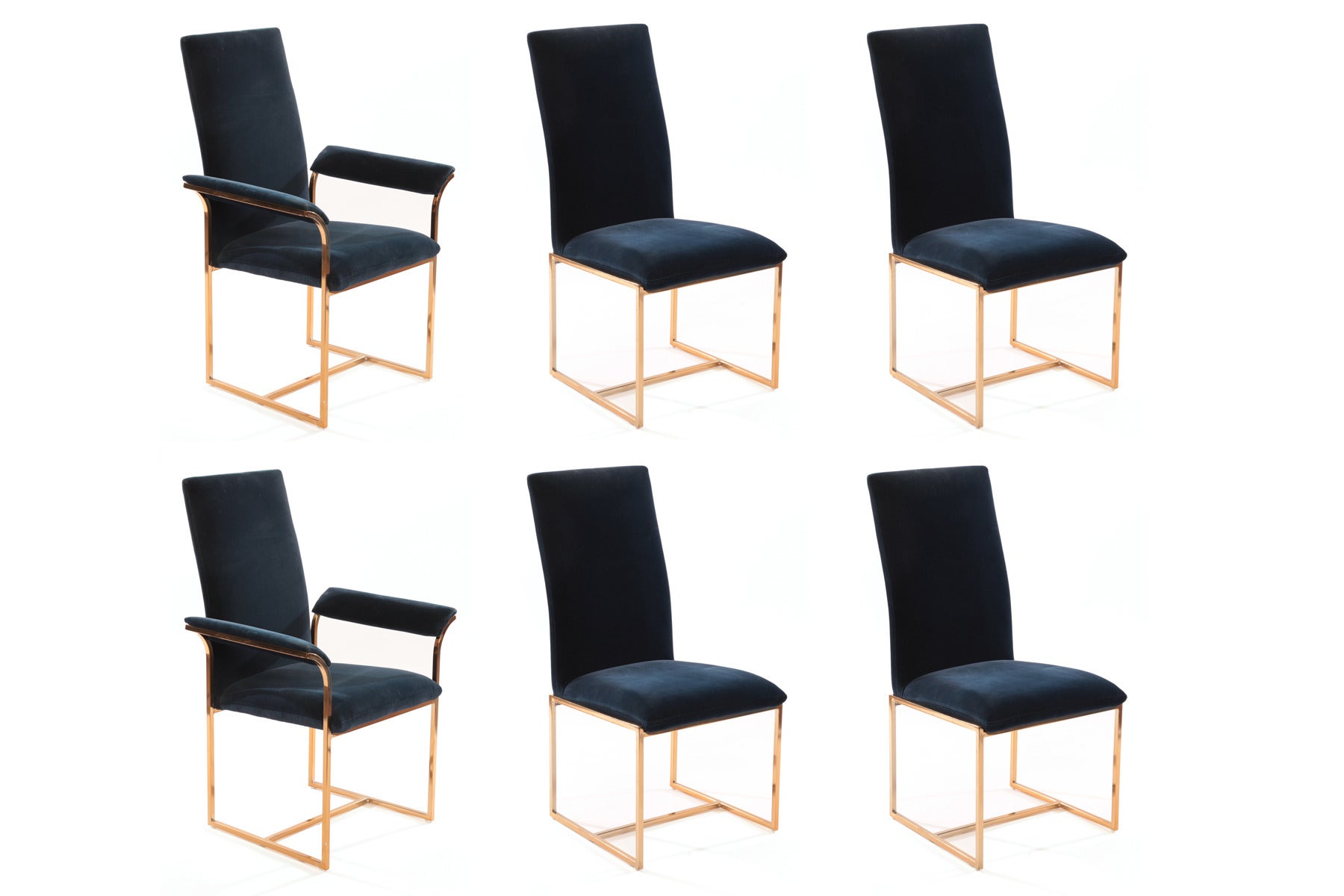 6 Milo Baughman Thayer Coggin Dining Chairs
