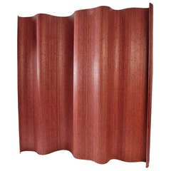 Striated Bamboo Screen or Room Divider