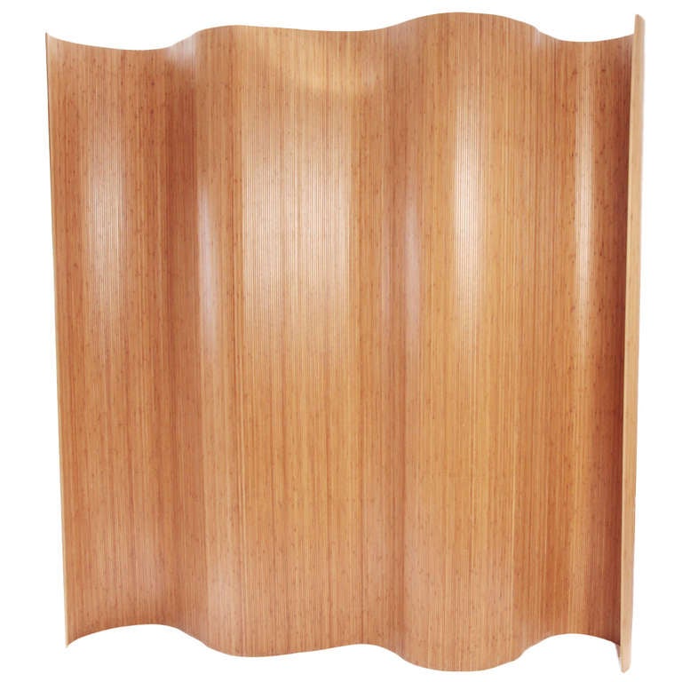 8' Tall Blonde Striated Bamboo Screen Room Divider at 1stDibs bamboo