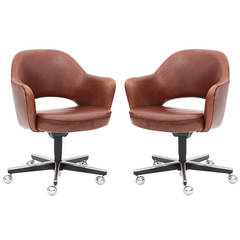 Vintage Pair of Saarinen for Knoll Executive Office Chairs