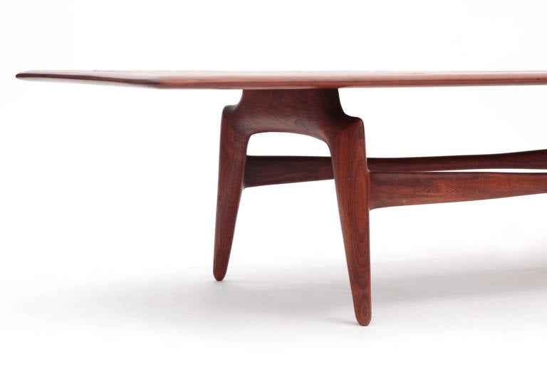 American Studio Claro Walnut Cocktail Table