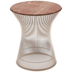 Warren Platner for Knoll Nickel and Marble Side Table