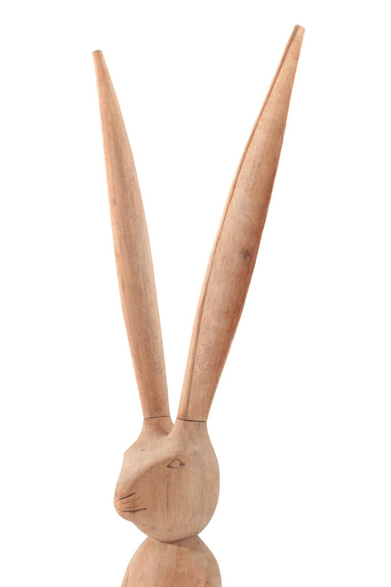 Massive HandCarved Bunny Sculpture at 1stdibs