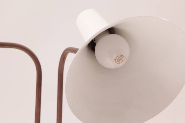 Rare Greta Von Nessen Double Cone Table Lamp 1