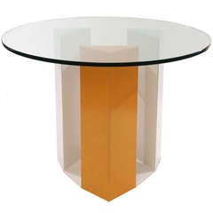 Whimsical Memphis Metal Dining Table