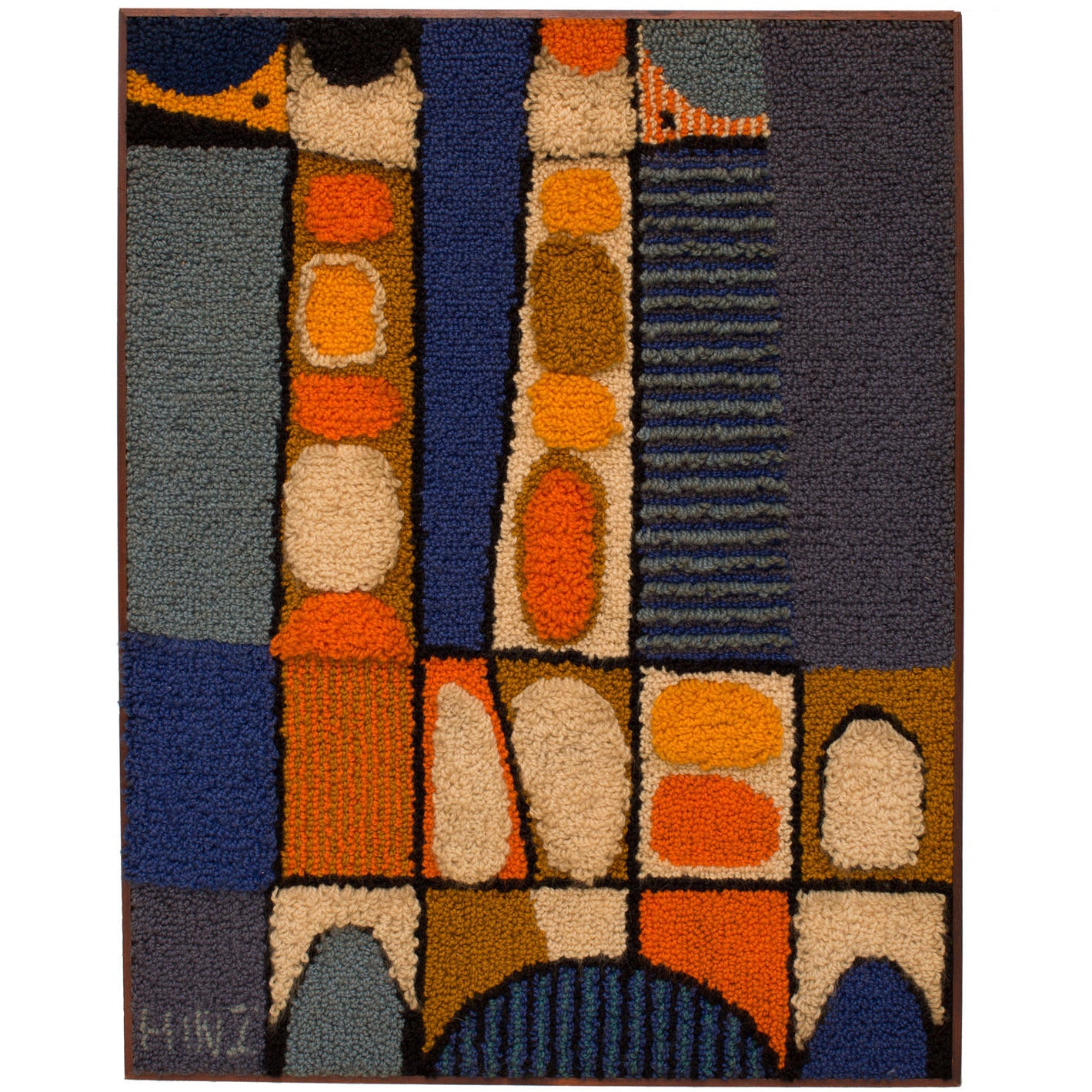 Bill Hinz Hand Hooked Wall Hanging