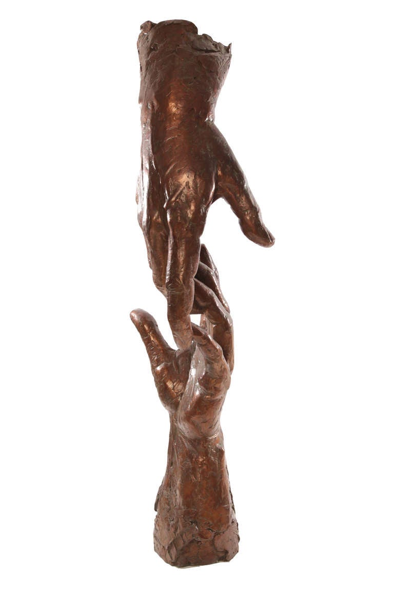 Monumental and stunning 7' bronze sculpture by Gary Price. This example can be used indoors or out and is fantastic from every angle. Price's works are in collections both private and public worldwide. We love this work as stylistically it can meld