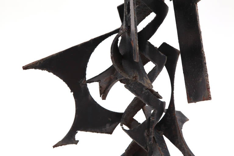 Mid-20th Century Large Scale Brutalist Iron Sculpture