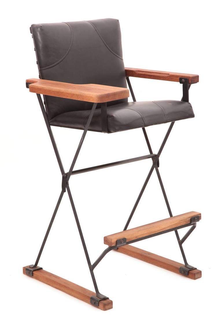 Rare Pair of Billiard Stools by Cleo Baldon