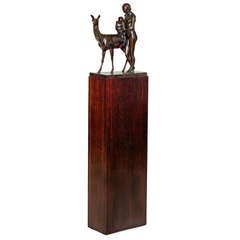 H. Nolte / Mother With Child Seated On A Gazelle / around 1905/10