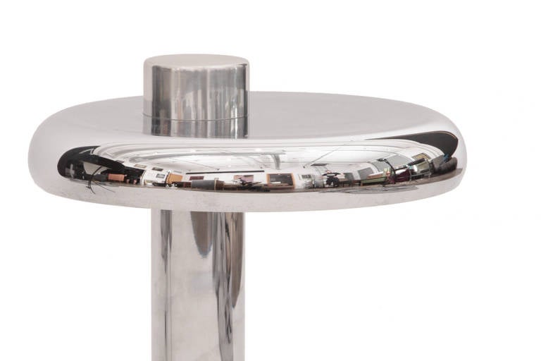 Mid-Century Modern Polished Chrome Table Lamp by Laurel