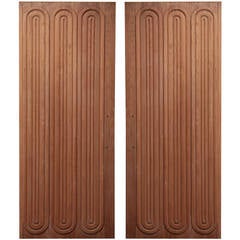 Stunning Pair of Oak Doors by Forms & Surfaces