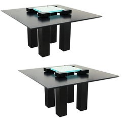 Paire de tables modernistes par Heidsieck, années 1990