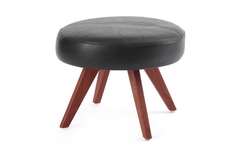 Upholstery Striking Illum Wikkelsø Lounge Chair and Ottoman