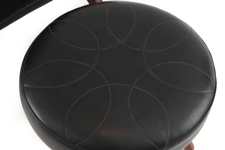 Striking Illum Wikkelsø Lounge Chair and Ottoman 1