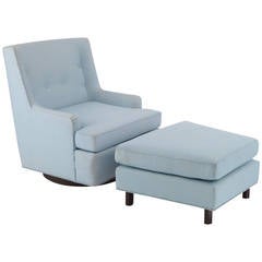 Fabulous Edward Wormley Dunbar Lounge Chair and Ottoman 7