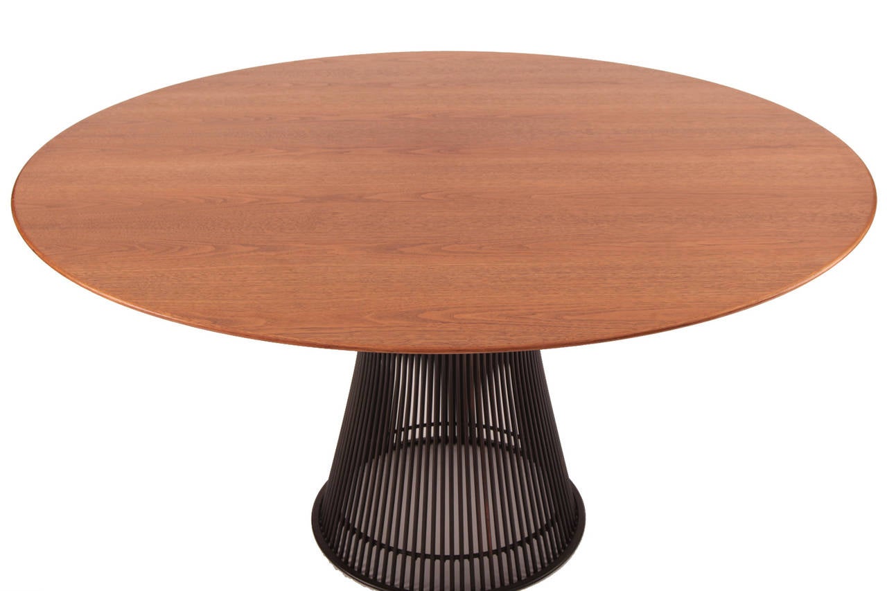 Mid-20th Century Warren Platner Knoll Bronze Dining Table and Chairs