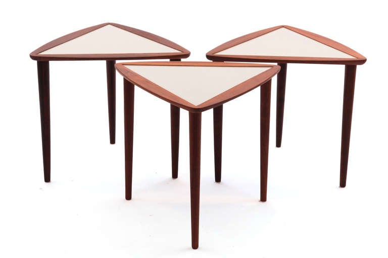 Arthur Umanoff Walnut Nesting Tables