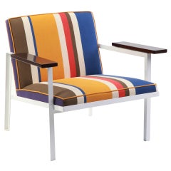 Rare George Nelson Steel Frame Lounge Chair